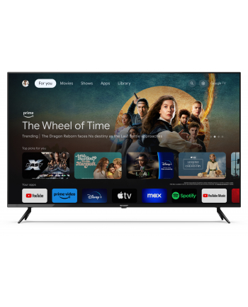 sharp Ostry 55GL4060E | 55 | Telewizor Smart TV | Rozdzielczość 4K Ultra HD | Czarny