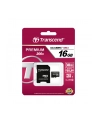 Transcend karta pamięci Micro SDHC 16GB Class 10 + Adapter - nr 25