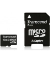 Transcend karta pamięci Micro SDHC 16GB Class 10 + Adapter - nr 39
