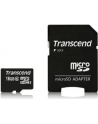 Transcend karta pamięci Micro SDHC 16GB Class 10 + Adapter - nr 43