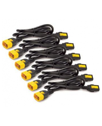 APC Power Cord Kit (6 ea), Locking, C13 to C14, 1.8m