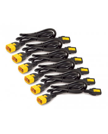 APC Power Cord Kit (6 ea), Locking, C13 to C14, 1.8m