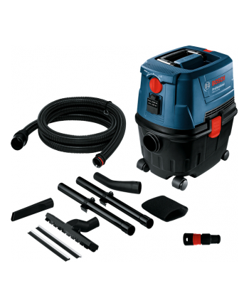 BOSCH ODKURZACZ 1100W 15L GAS 15 PS AUTOMATYCZNE GNIAZO ZASILAJĄCE