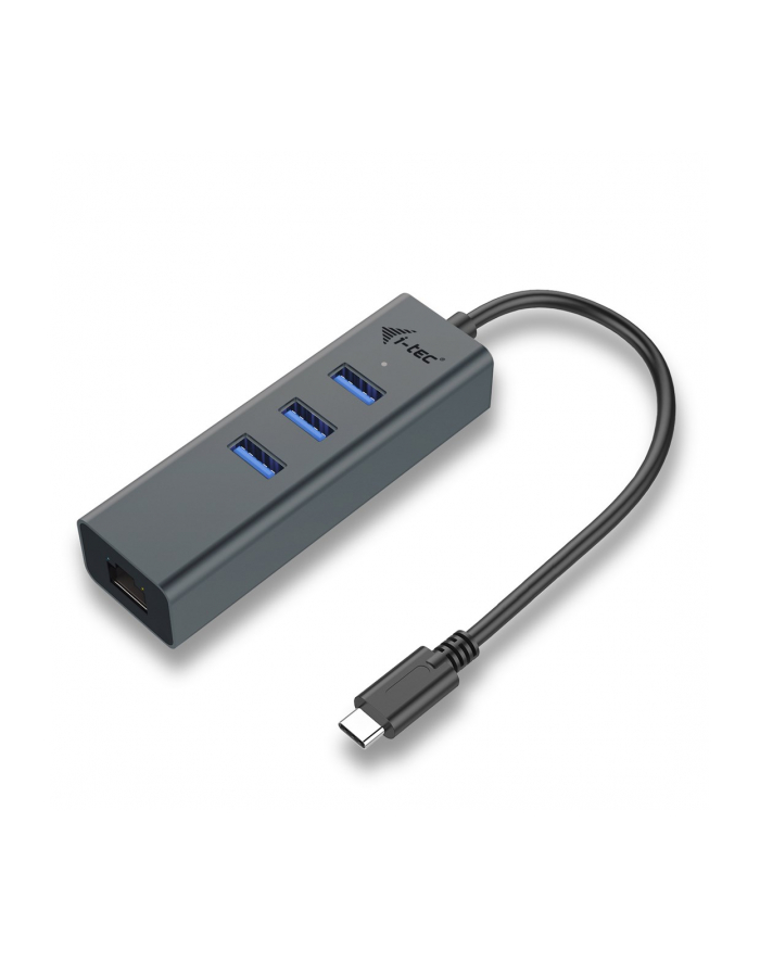 I-TEC USB-C 3-PORT HUB + GLAN/3X USB 30 SPACE GREY TB3 COMP główny