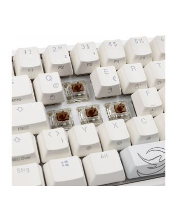 Klawiatura Gamingowa Ducky One 2 Pro White Edition, RGB LED - Wiśniowy Brąz nr 1