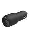 belkin DUAL USB-A CHARGER CAR/W/USB-C CABLE 1M 24W BLACK - nr 6