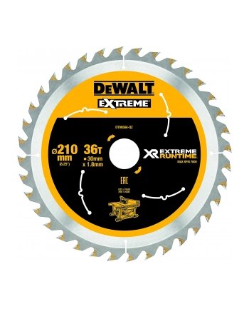 dewalt xtreme runtime 210mm x 30mm 36t csb