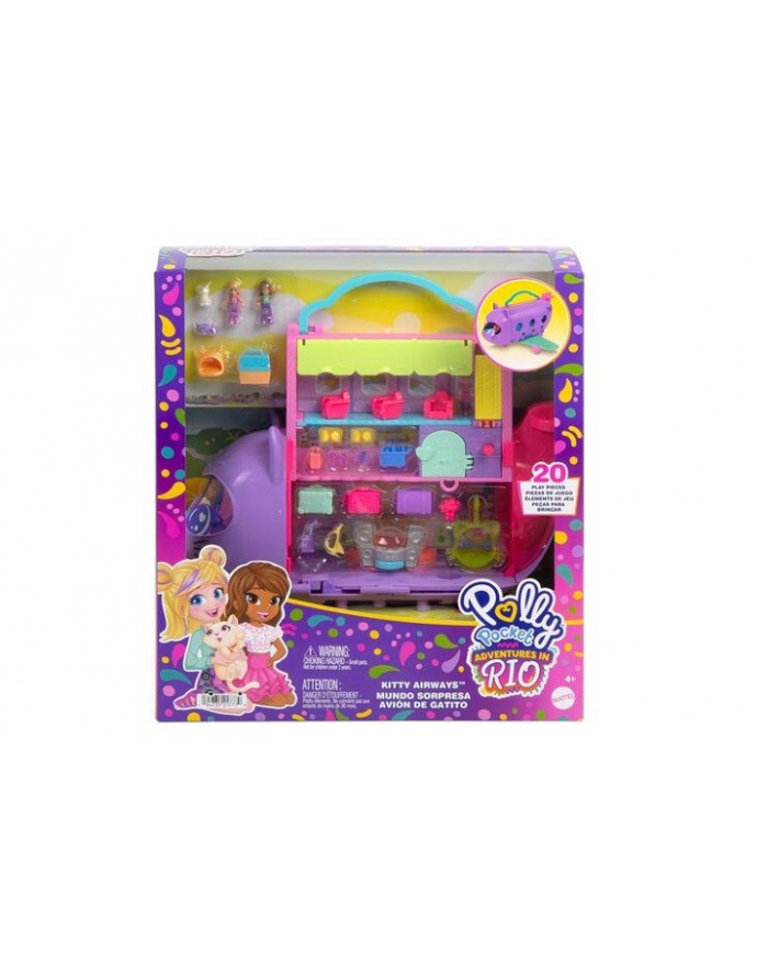 mattel Polly Pocket zestaw samolot HWP19 /1 główny