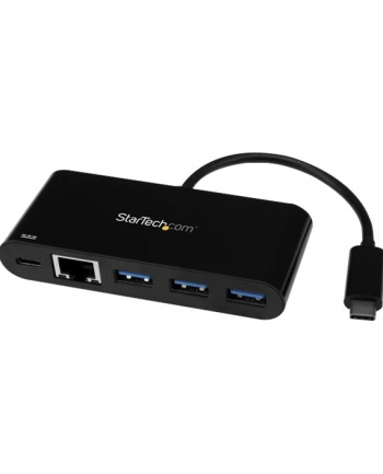 startech 3PT USB 30 C HUB + GBE PD 20/20 - TYPE C TO 3X A - USB 30