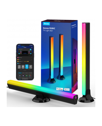 Govee H6046 TV Light Bars | Oświetlenie LED | RGBIC, 24GHz Wi-Fi, Bluetooth