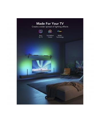 Govee H6046 TV Light Bars | Oświetlenie LED | RGBIC, 24GHz Wi-Fi, Bluetooth