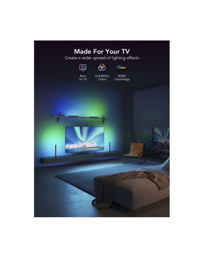 Govee H6046 TV Light Bars | Oświetlenie LED | RGBIC, 24GHz Wi-Fi, Bluetooth główny