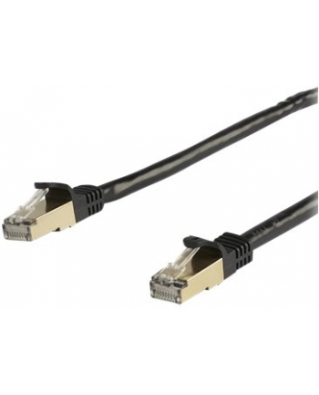 startech 5M CAT6A ETHERNET CABLE BLACK/BLACK - SHIELD-ED COPPER WIRE