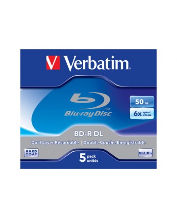 verbatim BD-R 2X DOUBLE LAYER 50GB PACK5/RW 1 TIME-PACK 5 UNITS