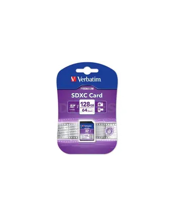 Karta pamięci SDXC Verbatim Premium U1 128GB (90 MB/s) Class 10 UHS-1 V10