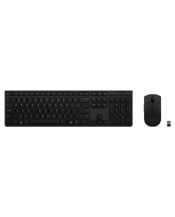 Lenovo | Profesjonalna bezprzewodowa ładowalna klawiatura i mysz combo | Zestaw klawiatury i myszy | Łączność bezprzewodowa | Mysz w zestawie | litewski | Łączność Bluetooth | Szary