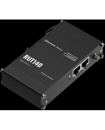 Teltonika RUT140 | Router przemysłowy | 2x RJ45 100Mb/s, IP30