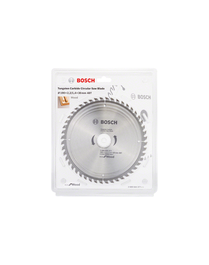 bosch PIŁA TARCZOWA DO DREWNA 190x30mm 48-ZĘBOW, OPTILINE WOOD ECO główny