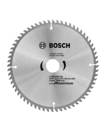 bosch PIŁA DO ALUMINIUM 210x30mm 64-ZĘBY ECO