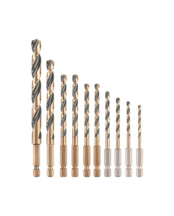 dewalt zestaw 10 wierteł Kolor: CZARNY and gold hex nr 1
