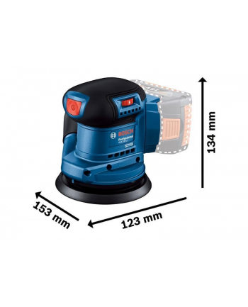 BOSCH SZLIFIERKA MIMOŚRODOWA 125mm GEX 185-LI SOLO