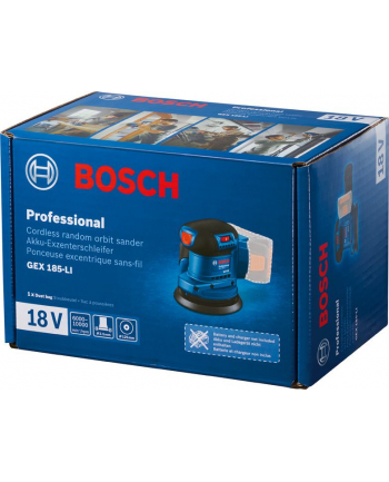 BOSCH SZLIFIERKA MIMOŚRODOWA 125mm GEX 185-LI SOLO