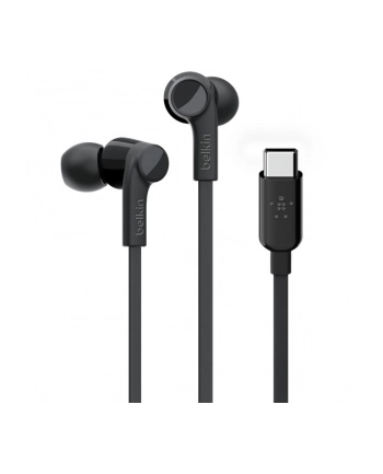 BELKIN ROCKSTAR INEAR HEADPHONE/WITH USB-C CONNECTOR BLACK