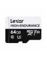 Lexar High-Endurance 64GB Micro SDXC Do 100Mb/S Sd - nr 1