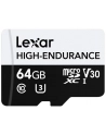 Lexar High-Endurance 64GB Micro SDXC Do 100Mb/S Sd - nr 6
