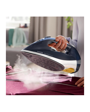 Philips | DST7030/20 | Żelazko parowe | 2800 W | Pojemność zbiornika na wodę 300 ml | Ciągła para 50 g/min | Wydajność silnego uderzenia pary 250 g/min | Ciemnoniebieski