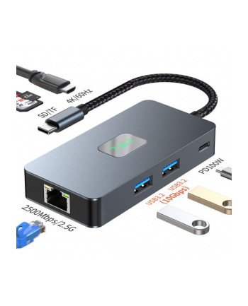 tb Adapter USB C (7w1) HDMI USB SD/TF RJ45 PD