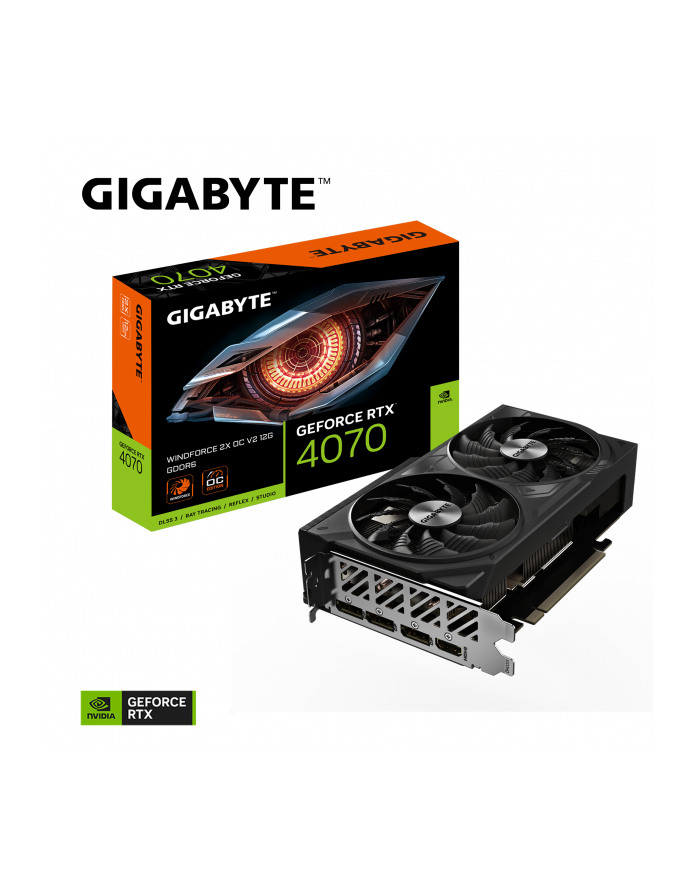 gigabyte Karta graficzna GeForce RTX 4070 WINDFORCE 2X OC V2 12GB GDDR6 192bit główny