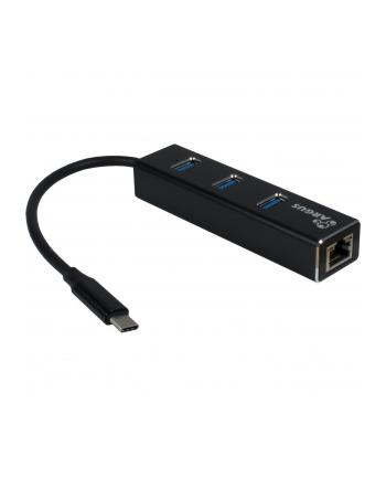 HUB 3Port Inter-Tech Argus IT-410 1x RJ45 Gigabit Lan passiv Black