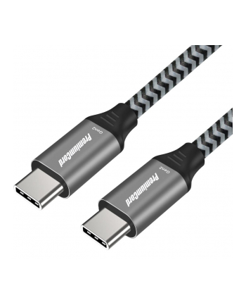 PREMIUMCORD  KABEL POŁĄCZENIOWY USB-C 3.2 GEN 2X2, KABEL DANYCH SUPERSPEED DO 20 GBIT/S, KABEL ŁADUJĄCY DO 5A, ZŁĄCZE USB 3.2 GENERACJI 2X2 TYPU C, KO