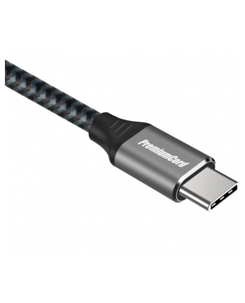 PREMIUMCORD  KABEL POŁĄCZENIOWY USB-C 3.2 GEN 2X2, KABEL DANYCH SUPERSPEED DO 20 GBIT/S, KABEL ŁADUJĄCY DO 5A, ZŁĄCZE USB 3.2 GENERACJI 2X2 TYPU C, KO