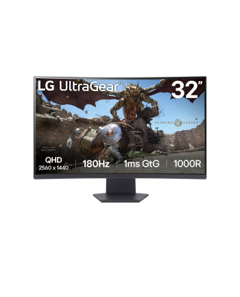 LG 32'' 32GS60QC-B QHD   2560 x 1440 pixels  300 cd VA