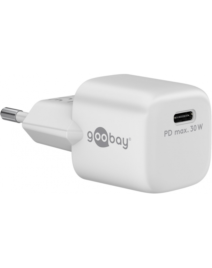 Goobay 59716 Usb C Ładowarka Nano / 30 W Usb C Power Delivery Zasilacz Do Iphone 14 / Ipad Pro/Magsafe/Airpods Pro/Samsung Galaxy Series/Google Pixel główny