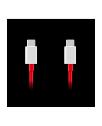 OnePlus Kabel Warp Charge Typ-C do Typ-C 1m Czerwony (5481100047)