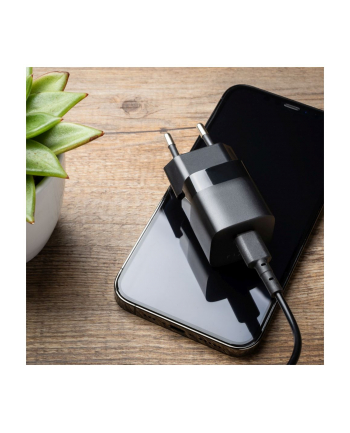 Fixed Mini PD Travel Charger, USB-C, 25 W, czarna (8591680145867)