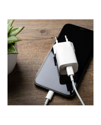 Fixed Mini PD Travel Charger, USB-C, 25 W, biała (8591680145874)