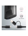 axagon EEM2-GTS2 Obudowa zewnętrzna aluminiowa bezśrubowa USB-C 3.2 Gen 2 M.2 NVMe ' SATA SSD + USB-A - USB-C redukcja - nr 24