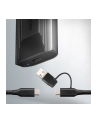 axagon EEM2-GTS2 Obudowa zewnętrzna aluminiowa bezśrubowa USB-C 3.2 Gen 2 M.2 NVMe ' SATA SSD + USB-A - USB-C redukcja - nr 38