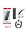 axagon EEM2-GTS2 Obudowa zewnętrzna aluminiowa bezśrubowa USB-C 3.2 Gen 2 M.2 NVMe ' SATA SSD + USB-A - USB-C redukcja - nr 42