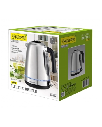 feel-maestro Czajnik elektryczny metalowy 1,7l 2200W MR-050