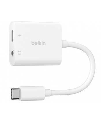 belkin Adapter USB-C to 3.5 MM AUDIO + kabel USB-C biały