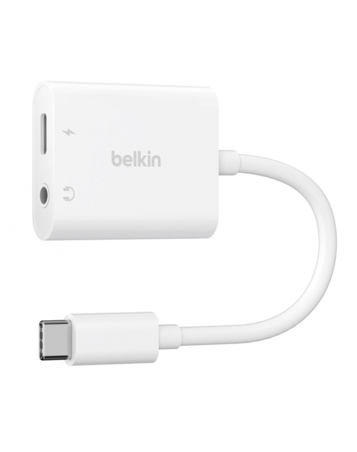 belkin Adapter USB-C to 3.5 MM AUDIO + kabel USB-C biały główny