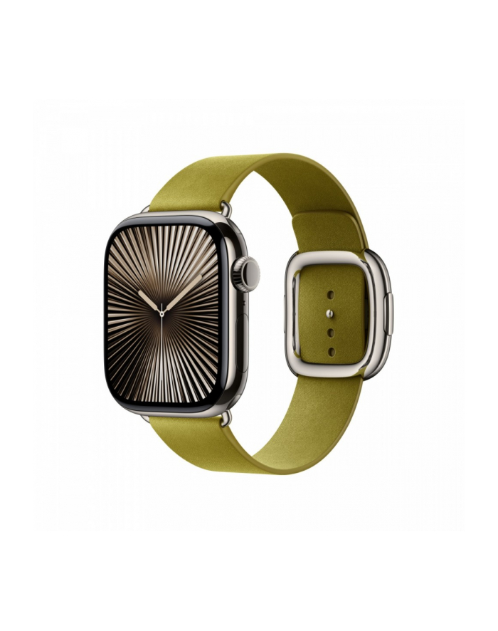 apple Pasek w kolorze zieleni Chartreuse z klamrą nowoczesną do koperty 42 mm - rozmiar M główny