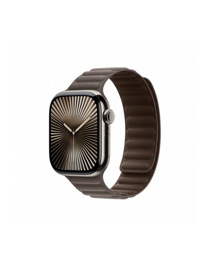 apple Pasek karbowany magnetyczny w kolorze szarobrązowym do koperty 42 mm - rozmiar S/M główny