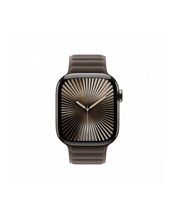 apple Pasek karbowany magnetyczny w kolorze szarobrązowym do koperty 42 mm - rozmiar S/M