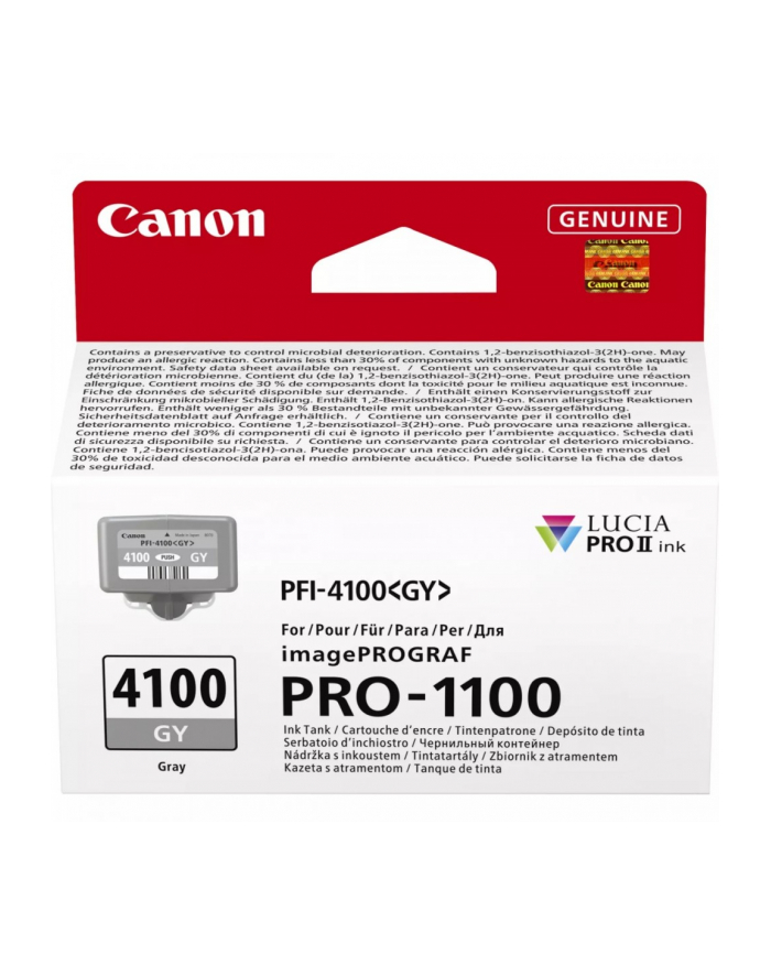 canon Tusz PFI-4100 GY Szary 6783C001 główny